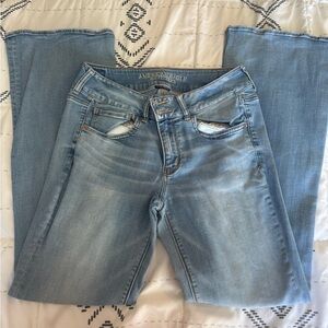 American Eagle Outfitters Light Blue Flare Jeans